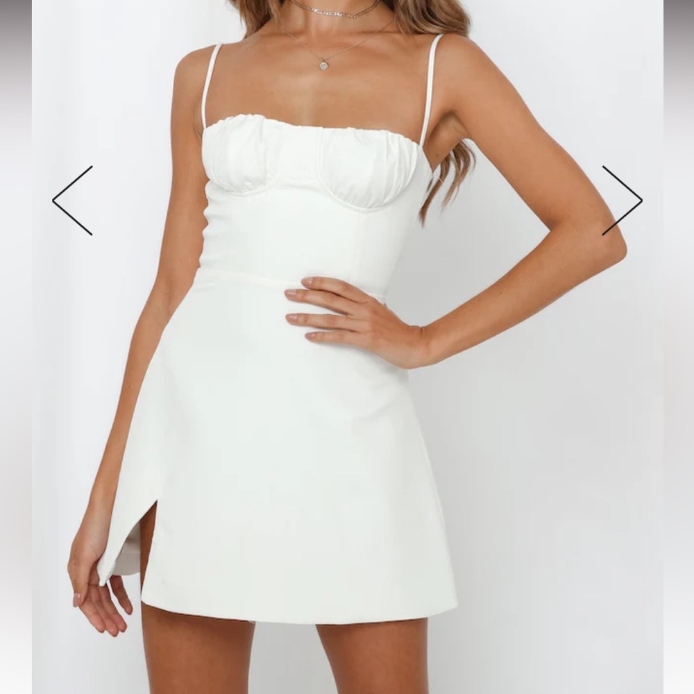 White Hello Molly Dress